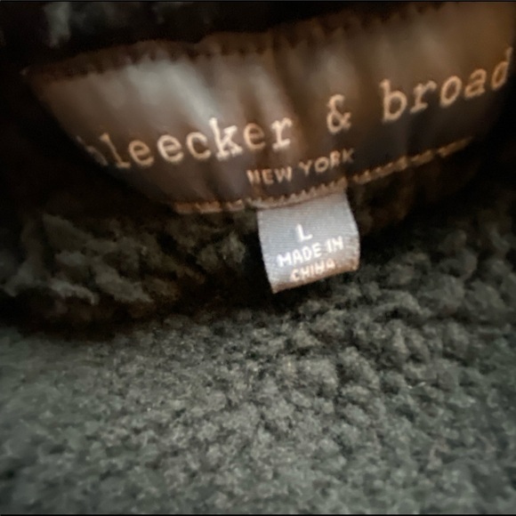 Bleecker & Broad Men's Fleece Lined Nylon Jacket Size Large - Picture 11 of 12